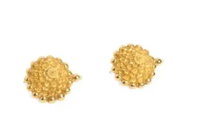 Paire de boucles d'oreilles créoles "Tété Négresse"* en or jaune 18k (750°/°°) Poids: 8,3… – kavel bij Galerie Moderne, Elsene (Brussel)