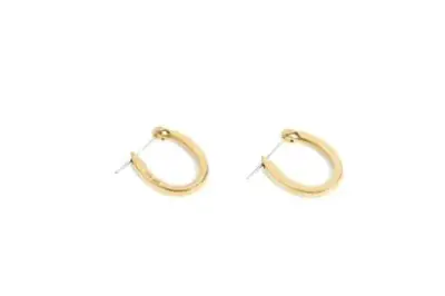 Paire de boucles d'oreilles en or jaune 18k (750°/°°) Poids: 6,8 g – kavel bij Galerie Moderne, Elsene (Brussel)