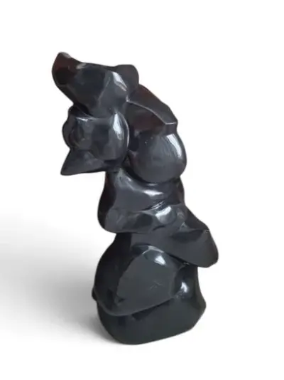 Luc LEDENE (1955-*) Abstraction Importante sculpture en marbre de Mazy Hauteur: 124 cm Vendu… – kavel bij Galerie Moderne, Elsene (Brussel)
