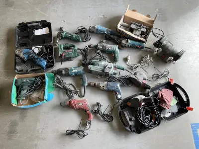 Ca. 15x Elektrisch gereedschap – kavel bij Onlineveilingmeester, Groningen