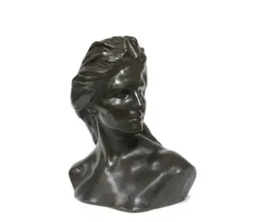 Jef LAMBEAUX (1852-1908) Buste de dame Bronze à patine foncée Signé "Jef Lambeaux" sur… – kavel bij Galerie Moderne, Elsene (Brussel)