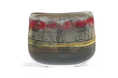 Alain & Marisa BEGOU (1945-*) (1948-*) Vase "Paysage", 1992 Verre Ref – kavel bij Galerie Moderne, Elsene (Brussel)