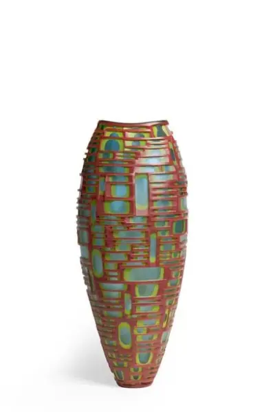 Philip BALDWIN (1947-*) et Monica GUGGISBERG (1955-*) Vase "Vessel" Verre Signé à la base… – kavel bij Galerie Moderne, Elsene (Brussel)