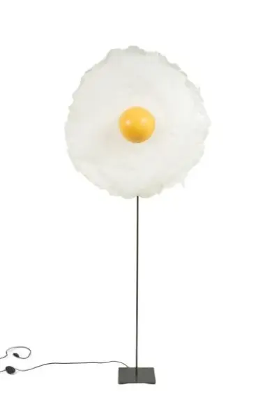 Michel FROMENT (1951-*) Sunny Side Up Lampe sur pied en métal et polyuréthane Signé… – kavel bij Galerie Moderne, Elsene (Brussel)