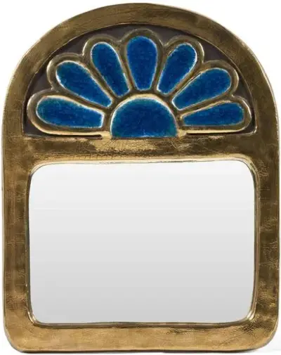 Mithé ESPELT (1923-2020) Miroir "Copte" Céramique émaillée et dorée 31 x 25 cm – kavel bij Galerie Moderne, Elsene (Brussel)