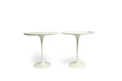 Eero SAARINEN (1910-1961) Tulipe Paire de tables d'appoint – kavel bij Galerie Moderne, Elsene (Brussel)