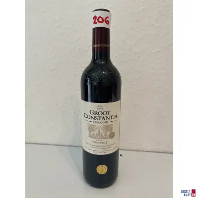 Groot Constantia Pinotage – kavel bij Justiz-Auktion, Leipzig