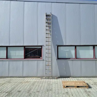 Aluminium trekladder, Altrex, 16 treeds, onbek – kavel bij Onlineveilingmeester, Groningen