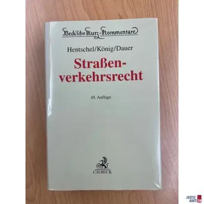 Hentschel/König/Dauer Straßenverkehrsrecht 45. Auflage – kavel bij Justiz-Auktion, Augsburg