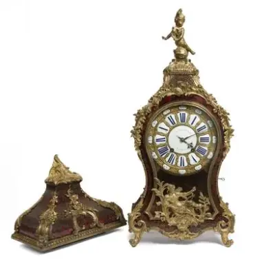 Travail du XVIIIe siècle, de style Louis XV Important cartel à poser et son… – kavel bij Galerie Moderne, Elsene (Brussel)