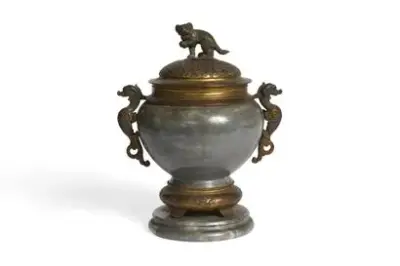 Travail de la fin XIXe siècle attribué à la Maison Alphonse Giroux à Paris… – kavel bij Galerie Moderne, Elsene (Brussel)