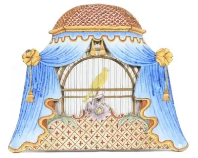 Delft, XVIIIe siècle Plaque en faïence polychrome représentant – kavel bij Galerie Moderne, Elsene (Brussel)