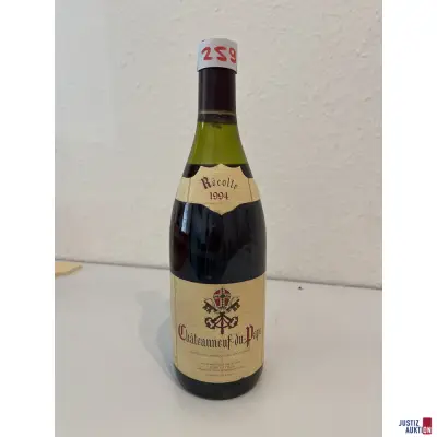 Jean Deville Chateauneuf-du-Pape – kavel bij Justiz-Auktion, Leipzig