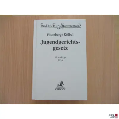 Jugendgerichtsgesetz (JGG) Kommentar Eisenberg/Kölbel – kavel bij Justiz-Auktion, Siegen