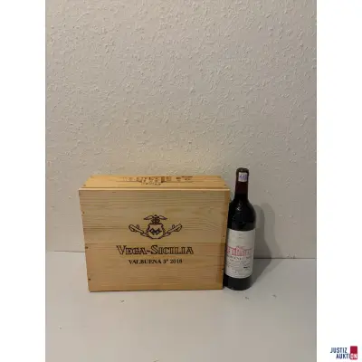 Kiste Valbuena 5 Ribera Del Duero mit 3 Flaschen – kavel bij Justiz-Auktion, Leipzig