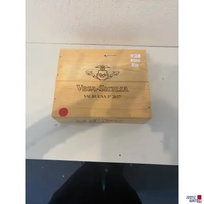 Kiste Valbuena 5 Ribera Del Duero mit 3 Flaschen – kavel bij Justiz-Auktion, Leipzig