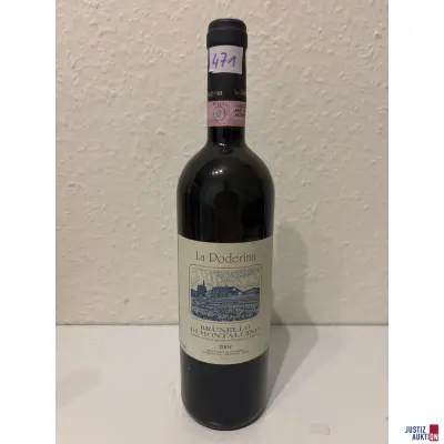 La Poderina Brunello di Montalcino – kavel bij Justiz-Auktion, Leipzig