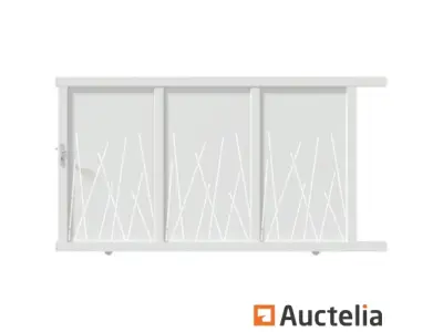 Witte schuifdeur Aluminium Caminia 180 x 300 (Winkelwaarde: 2.519 €) – kavel bij Auctelia, Aye
