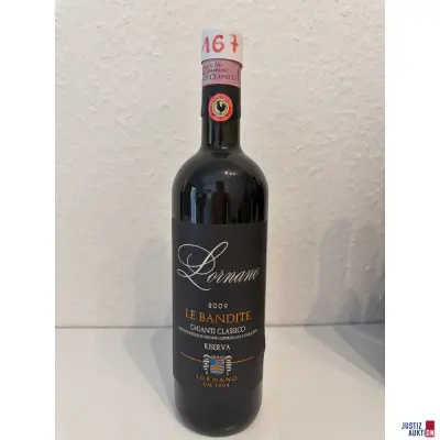 Lornano Le Bandite Chianti Classico Riserva – kavel bij Justiz-Auktion, Leipzig