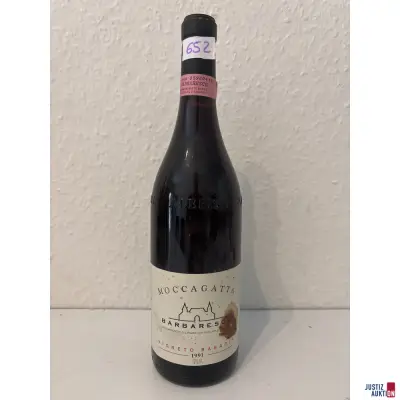 Moccagatta Basarin Barbaresco – kavel bij Justiz-Auktion, Leipzig