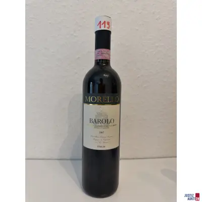 Morello Barolo – kavel bij Justiz-Auktion, Leipzig