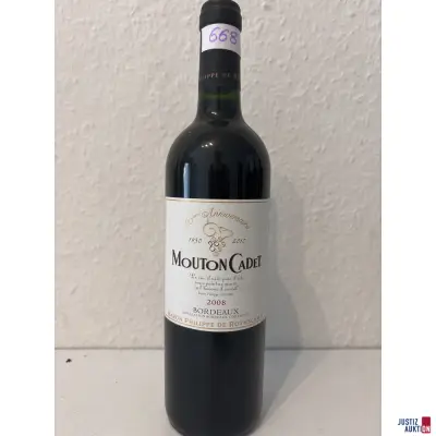 Mounton Cadet Bordeaux Rouge – kavel bij Justiz-Auktion, Leipzig