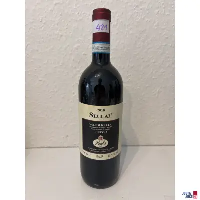 Nicolis Seccal Valpolicella Ripasso Classico Superiore – kavel bij Justiz-Auktion, Leipzig