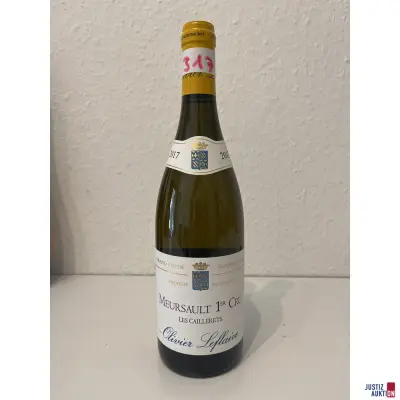 Olivier Leflaive Meursault 1er Cru Poruzots – kavel bij Justiz-Auktion, Leipzig