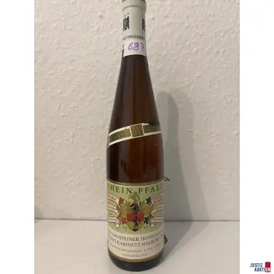 Rhein Pfalz Ungsteiner Honigsäckel Riesling Kabinett – kavel bij Justiz-Auktion, Leipzig