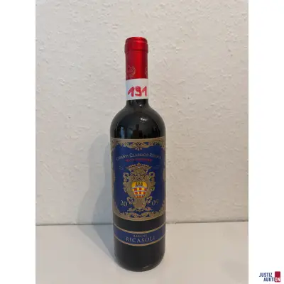 Ricasoli Rocca Guicciarda Chianti Classico Reserva – kavel bij Justiz-Auktion, Leipzig