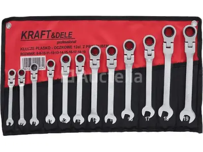 Set van 12 open-end ratelsleutels (8-19 mm) KRAFT&DELE – kavel bij Auctelia, Aye