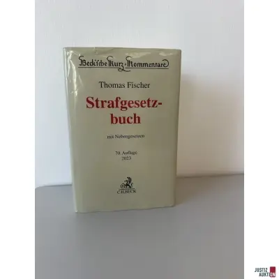 StGB 70. Auflage 2023 (Fischer) – kavel bij Justiz-Auktion, Mönchengladbach
