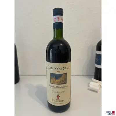 Tenuta CastelGiocondo Campo Ai Sassi Rosso di Montalci – kavel bij Justiz-Auktion, Leipzig