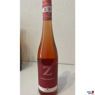 Thüringer Weingut Zahn Blauer Zweigelt – kavel bij Justiz-Auktion, Leipzig