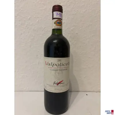 Valpolicella Classico Superiore Folonari – kavel bij Justiz-Auktion, Leipzig