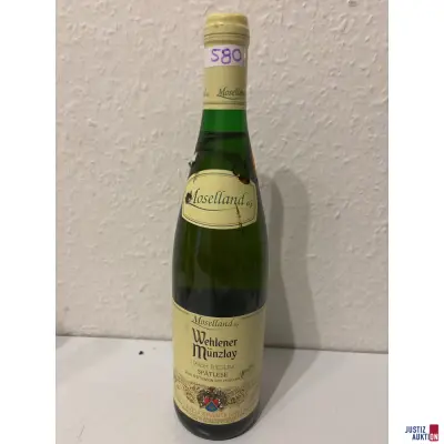 Wehlener Münzlay Riesling Spätlese Moselland – kavel bij Justiz-Auktion, Leipzig
