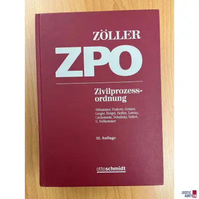 Zöller Zivilprozessordnung 32. Auflage – kavel bij Justiz-Auktion, Augsburg