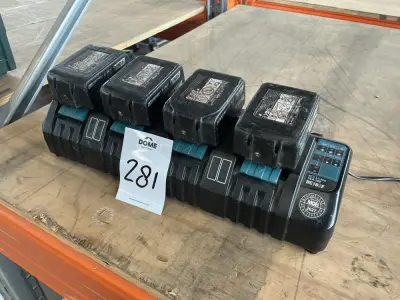 Makita Batterij oplader – kavel bij Dome Auctions, Rotterdam