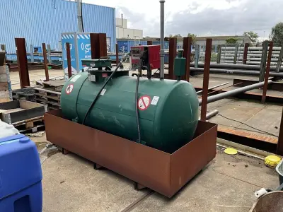 2012 Berg-O-Tool diesel opslag tank (1500L) – kavel bij Dome Auctions, Rotterdam