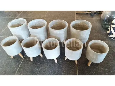 Set Deco vrijstaande plantenbakken (9 stuks) – kavel bij Auctelia, Lasne
