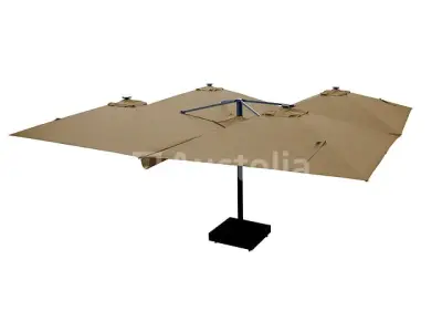 Vierdubbele hangende parasol Taupe (4 * 300x300cm) – kavel bij Auctelia, Tholen