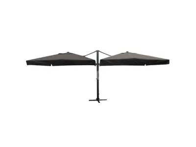 Dubbele hangende parasol Zwart (2 * 300x400cm) – kavel bij Auctelia, Tholen