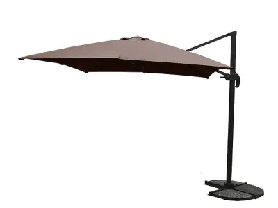 Hangende parasol taupe / sandy - 300x400 cm – kavel bij Auctelia, Tholen