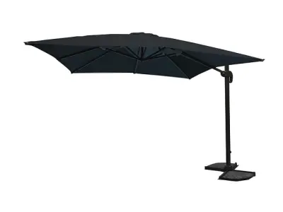 Hangende parasol zwart - 300x400 cm – kavel bij Auctelia, Tholen