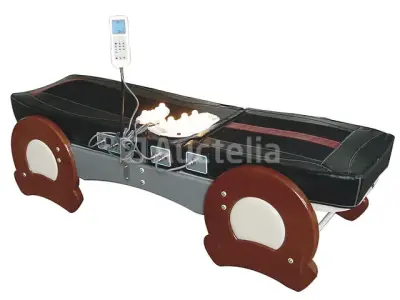 Luxe Verwarmd Massagebed met decoratief houten frame 200x60cm – kavel bij Auctelia, Tholen