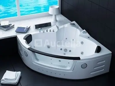 2 Persoons Whirlpool massagebad - hoekbad 1500x1500x620mm – kavel bij Auctelia, Tholen