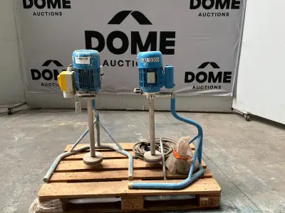 2009 DESOI AKM 150D mortelmenger (2x) – kavel bij Dome Auctions, Depot Deinze
