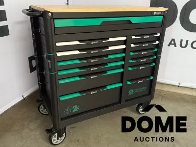 Stahlgruppe SG23 professionele gevulde gereedschapswagen – kavel bij Dome Auctions, Waasmunster