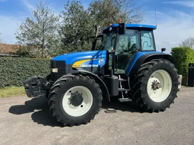 2003 New Holland TM175 vierwielaangedreven tractor – kavel bij Dome Auctions, Lochristi