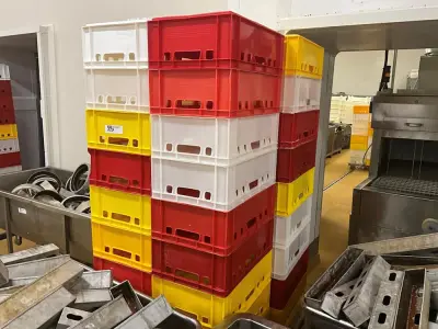 Set of 40 small plastic crates – kavel bij Dome Auctions, Kingersheim